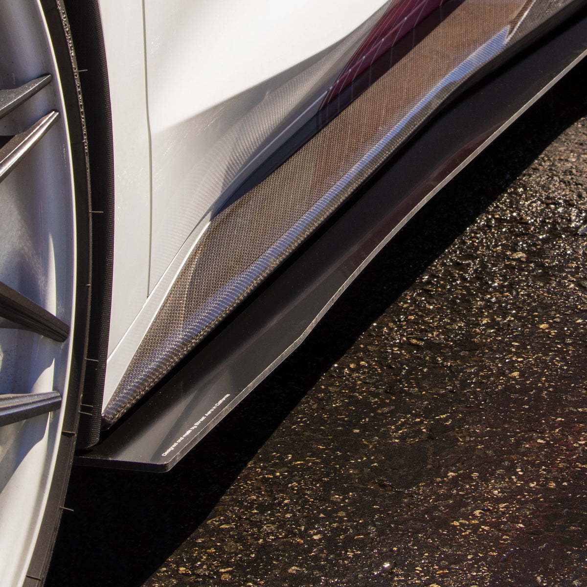 2020-2022 Chevrolet Corvette C8 (5Vm Kit) - Side Skirt Splitter Set Aerodynamics