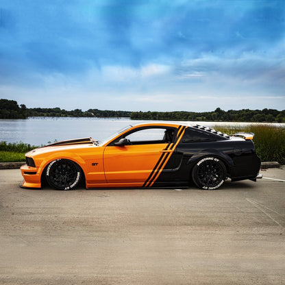 2005-2009 Ford Mustang - Side Skirt Splitter Set Aerodynamics