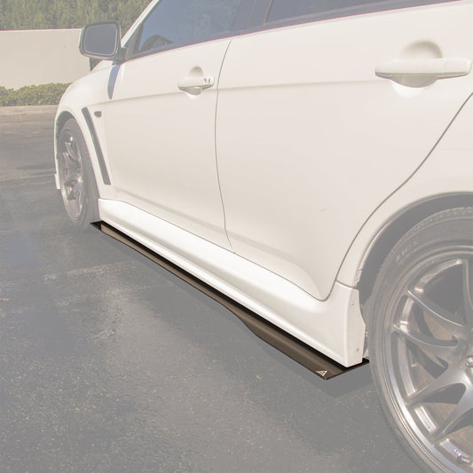 2008-2015 Mitsubishi Lancer Gsr (Ssl Ss Aero Side Skirts) - Skirt Splitter Set Aerodynamics
