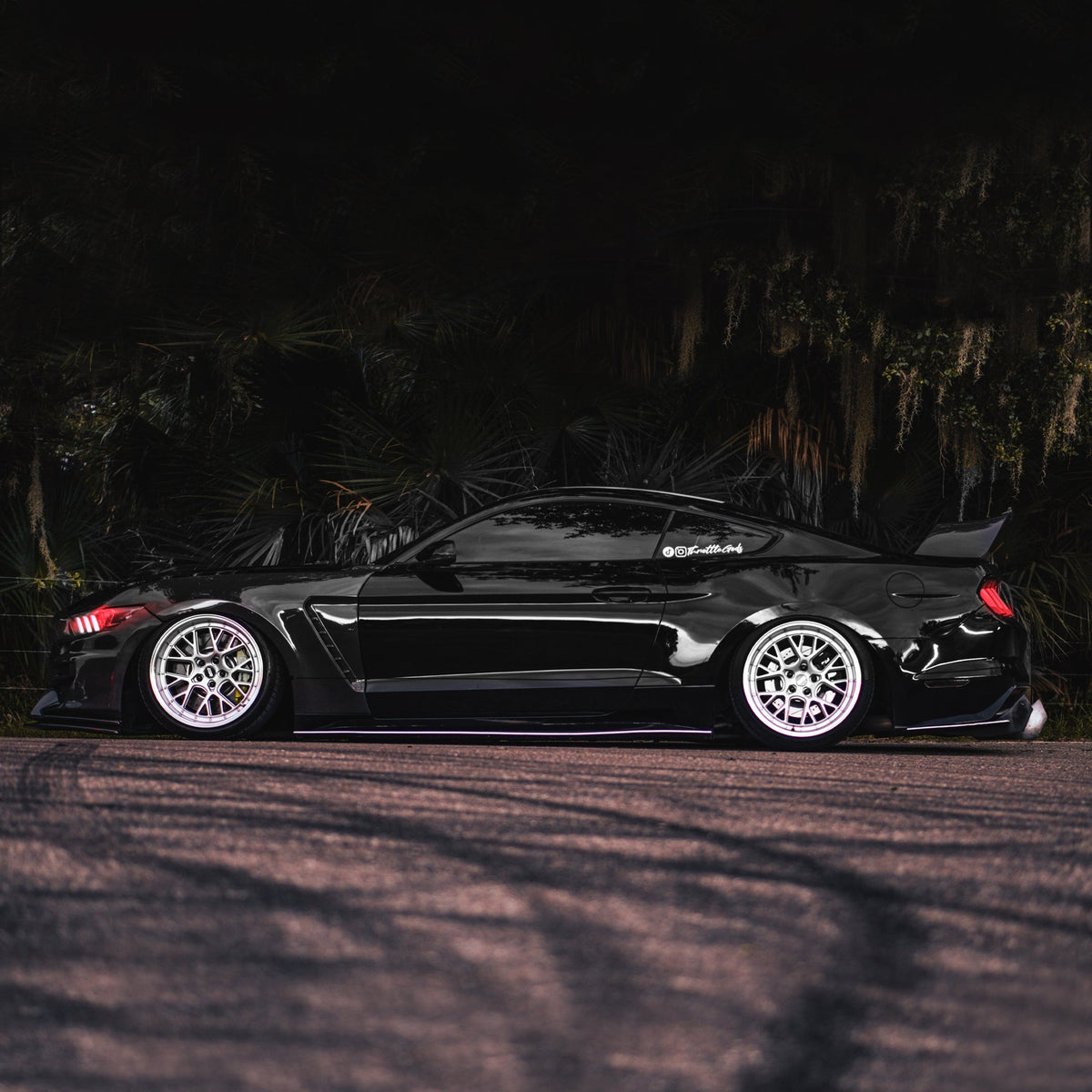 2015-2017 Ford Mustang - Side Skirt Splitter Set Aerodynamics