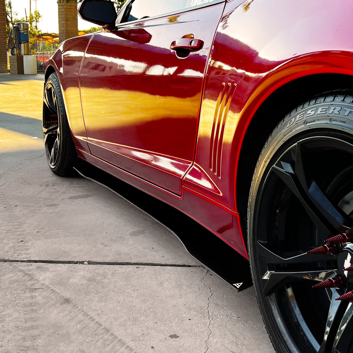 2010-2015 Chevrolet Camaro Ls - Side Skirt Splitter Set Aerodynamics