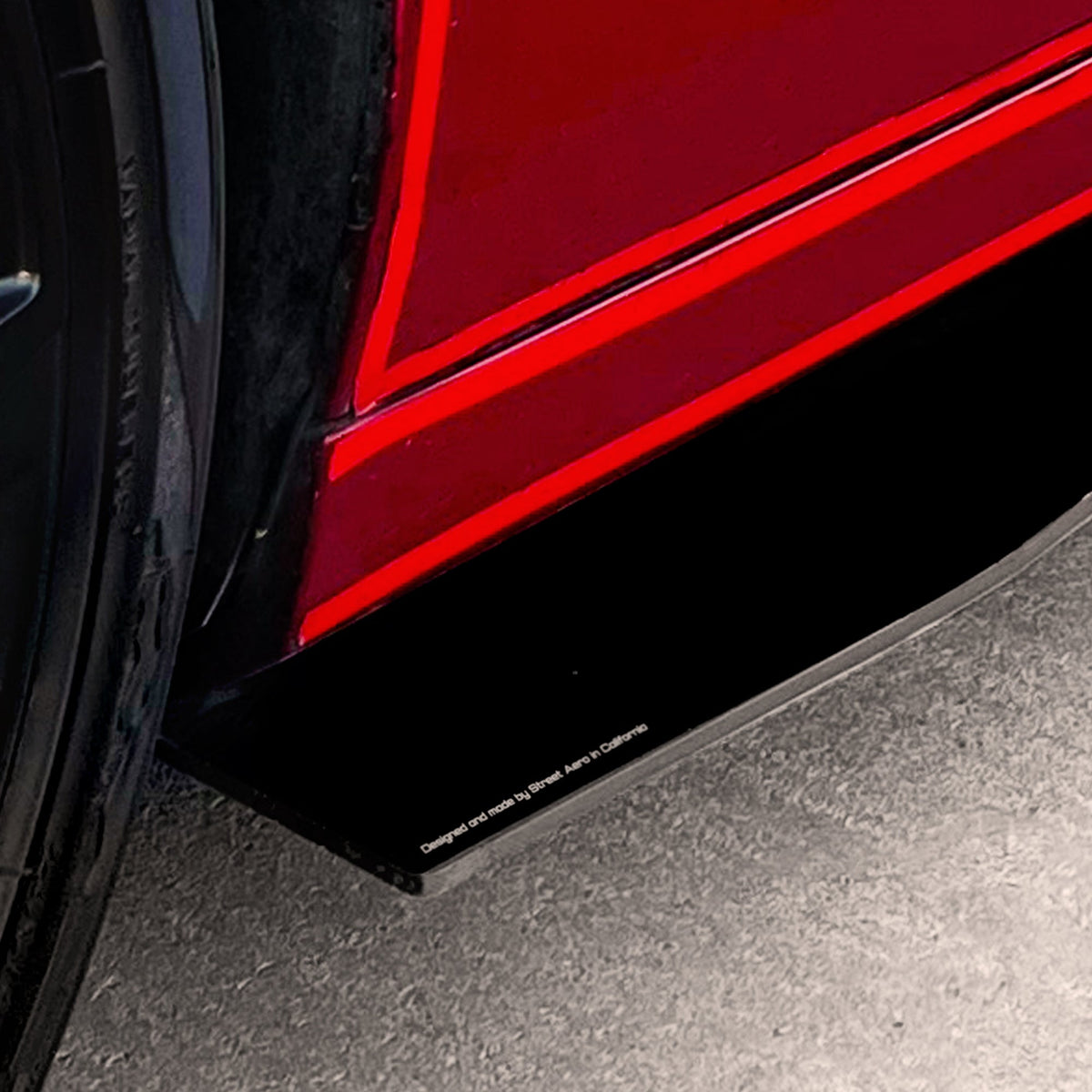 2010-2015 Chevrolet Camaro Ls - Side Skirt Splitter Set Aerodynamics