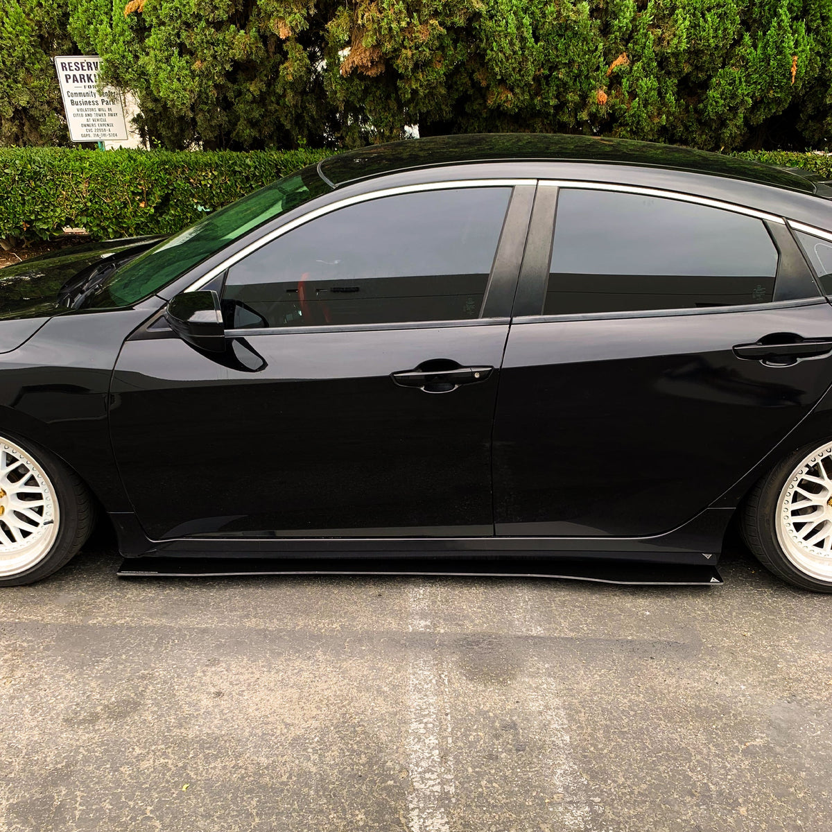 2016-2021 Honda Civic Lx Sedan - Side Skirt Splitter Set Aerodynamics