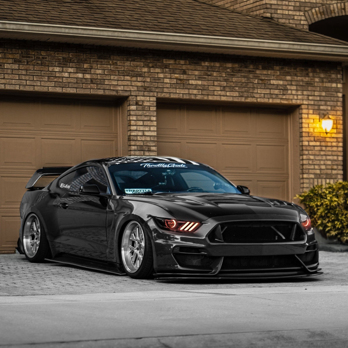 2015-2017 Ford Mustang - Side Skirt Splitter Set Aerodynamics