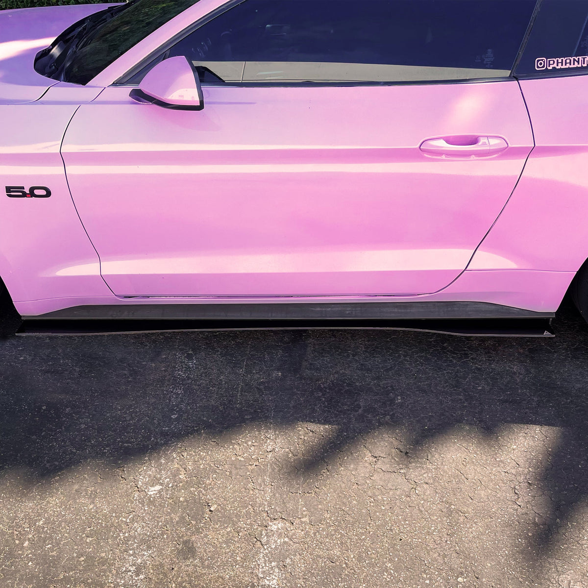 2018-2023 Ford Mustang - Side Skirt Splitter Set Aerodynamics