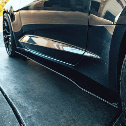 2016-2023 Chevrolet Camaro Ss - Side Skirt Splitter Set Aerodynamics