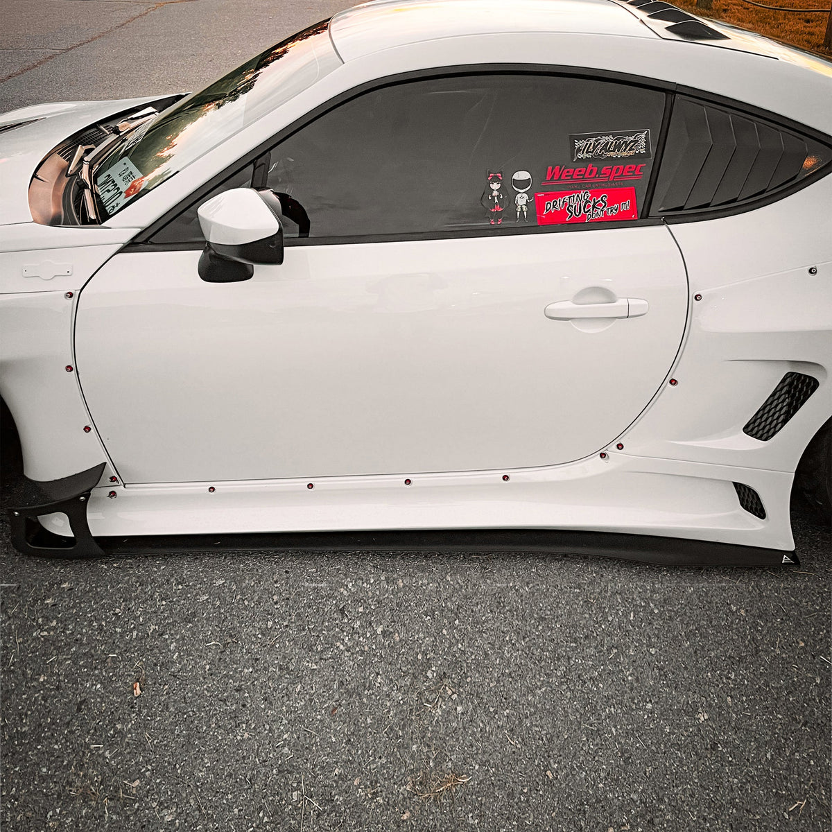 2013-2021 Frs Brz 86 (Rocket Bunny V3) - Side Skirt Splitter Set Aerodynamics
