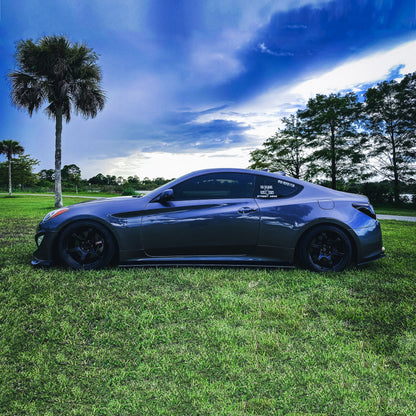 2013-2016 Hyundai Genesis Coupe Bk2 - Side Skirt Splitter Set Aerodynamics