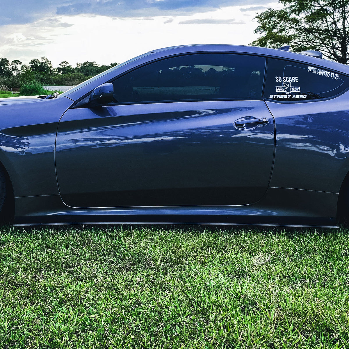 2013-2016 Hyundai Genesis Coupe Bk2 - Side Skirt Splitter Set Aerodynamics