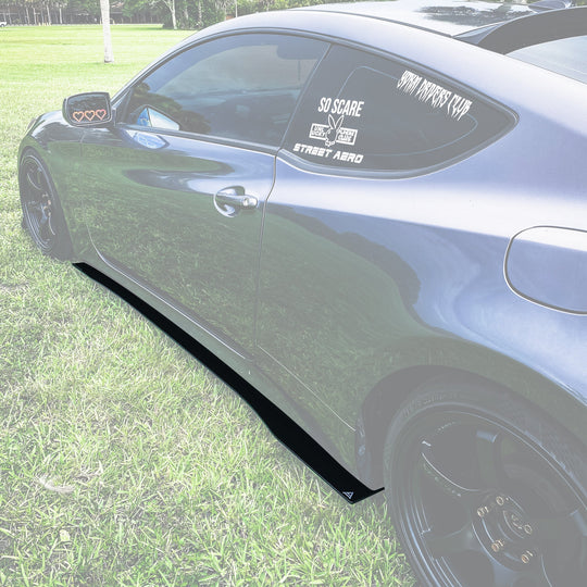 2013-2016 Hyundai Genesis Coupe Bk2 - Side Skirt Splitter Set Aerodynamics