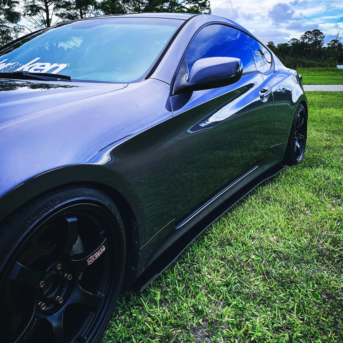 2013-2016 Hyundai Genesis Coupe Bk2 - Side Skirt Splitter Set Aerodynamics