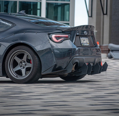 Frs/Brz/Gt86 - V2 Classic Edition Rear Diffuser Aero Dynamics