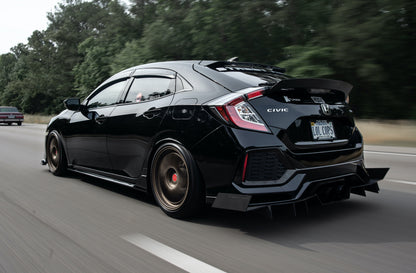 2017-2018 Honda Civic Hatchback - Classic Edition Rear Diffuser Aero Dynamics