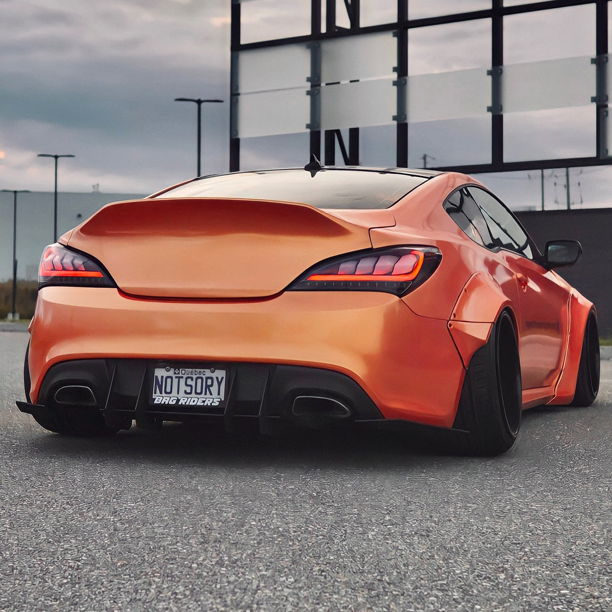 Hyundai Genesis Coupe - V2 Classic Edition Rear Diffuser Aerodynamics