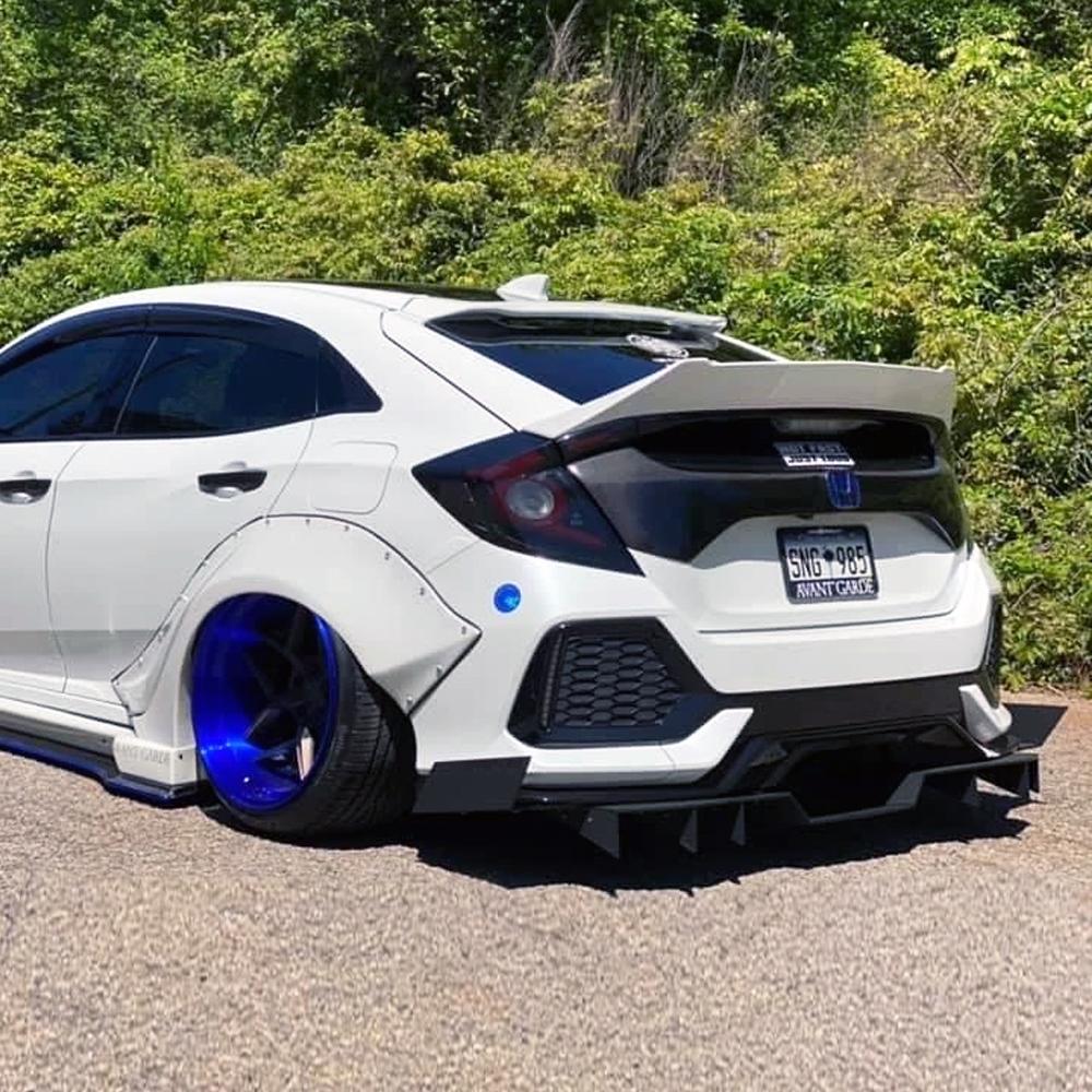 2017-2018 Honda Civic Hatchback - Classic Edition Rear Diffuser Aero Dynamics