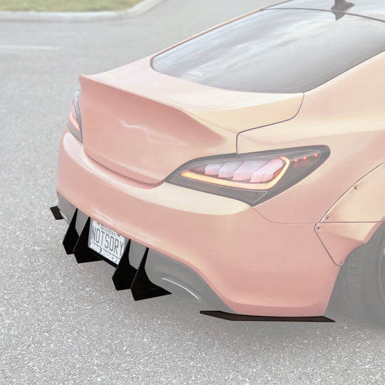 Hyundai Genesis Coupe - V2 Classic Edition Rear Diffuser Aerodynamics