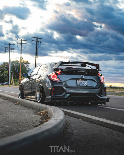2017-2018 Honda Civic Hatchback - Classic Edition Rear Diffuser Aero Dynamics