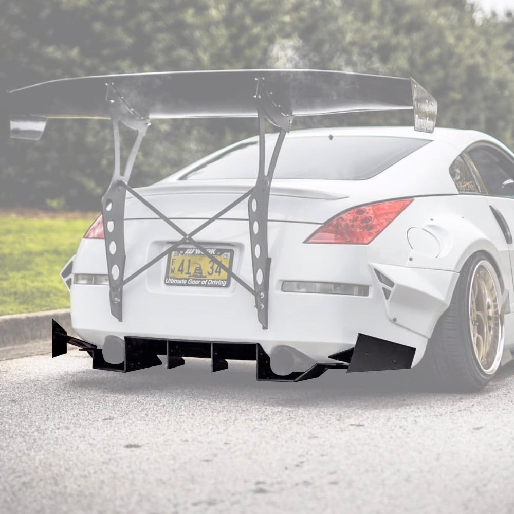 Nissan 350Z - Og Edition Rear Diffuser Aerodynamics