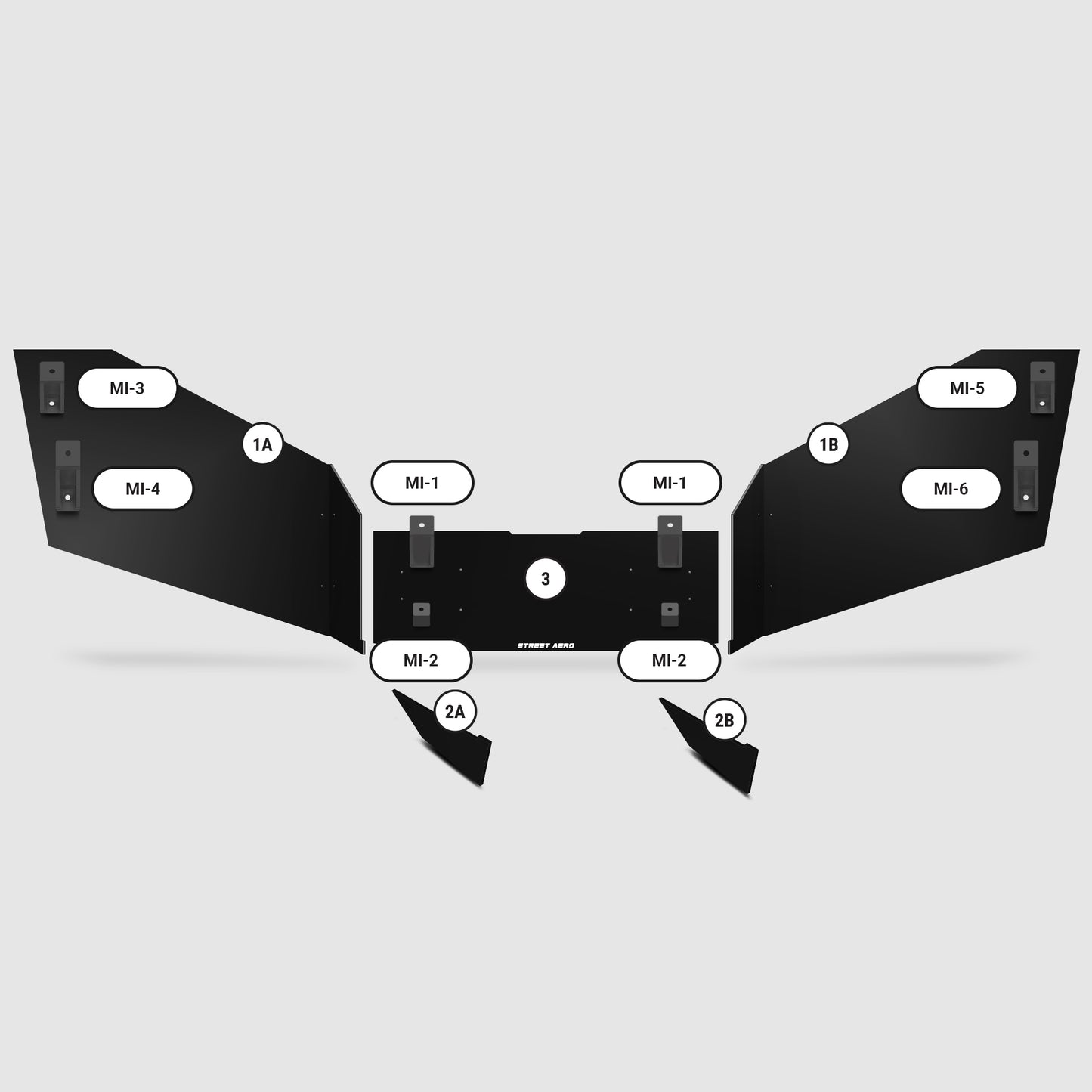 (Replacement Part) 2008-2017 Mitsubishi Lancer Evo GSR - Edition 1 Rear Diffuser