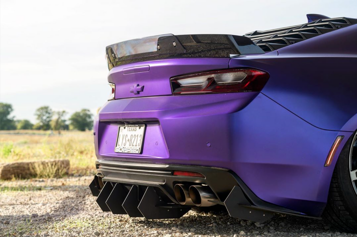 2016-2023 Chevrolet Camaro Ss (Quad Exhaust) - Classic Edition Rear Diffuser Aerodynamics