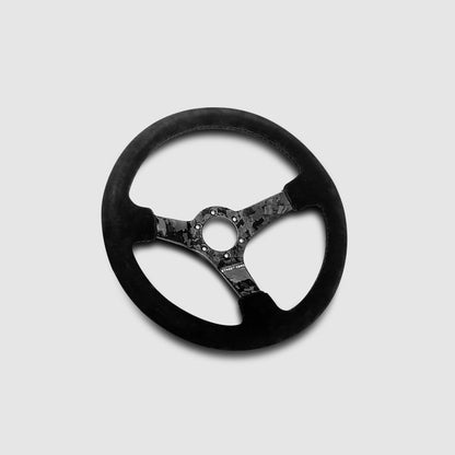 Suede Forged Carbon Fiber Steering Wheel Interior Accessories