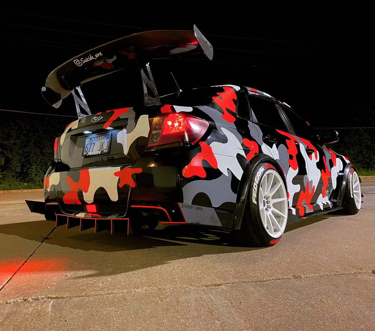 2011-2014 Subaru Wrx Sti Sedan - Classic Edition Rear Diffuser Aero Dynamics