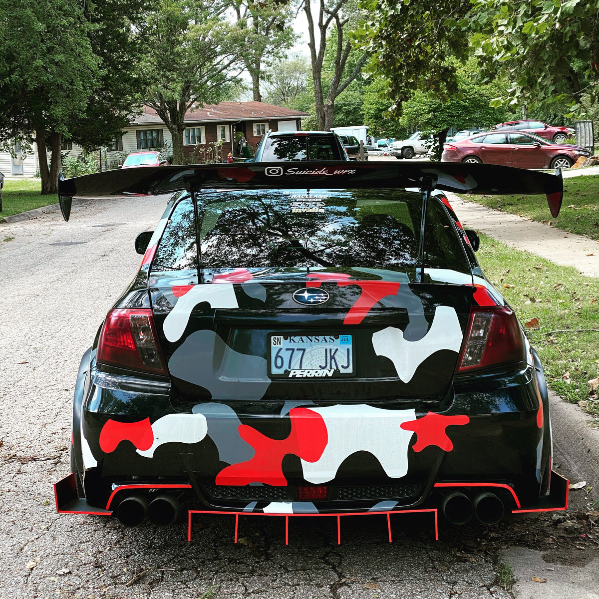 2011-2014 Subaru Wrx Sti Sedan - Classic Edition Rear Diffuser Aero Dynamics