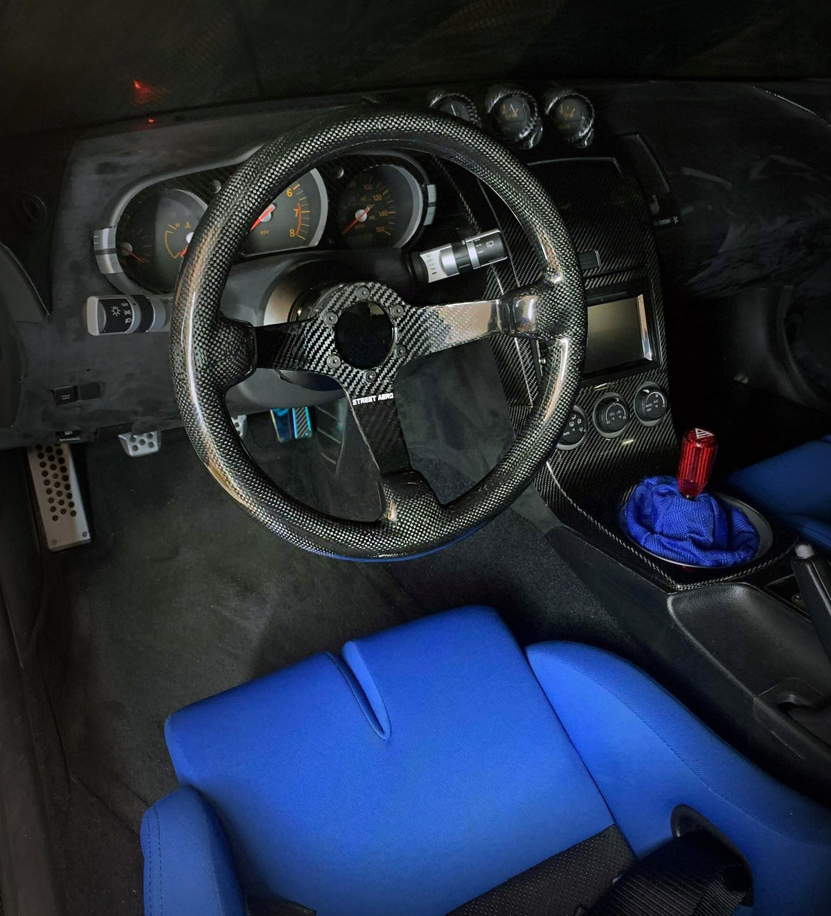 Full Carbon Fiber Steering Wheel Interior Accessories