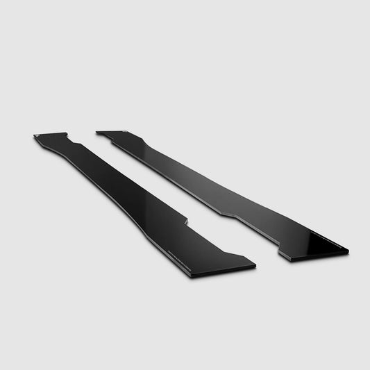 Custom Cross Faded Side Skirt Splitter Set (All Makes And Models) Aerodynamics