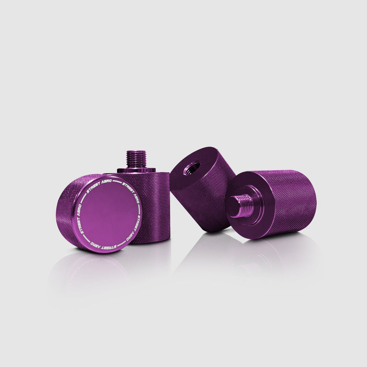 Stackable Billet Shift Knob Purple Vehicle Knobs