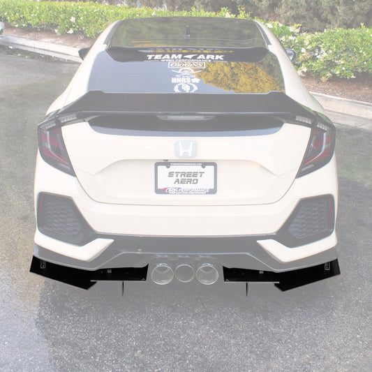 2017-2021 Honda Civic Hatchback Sport - Rear Diffuser Aero Dynamics