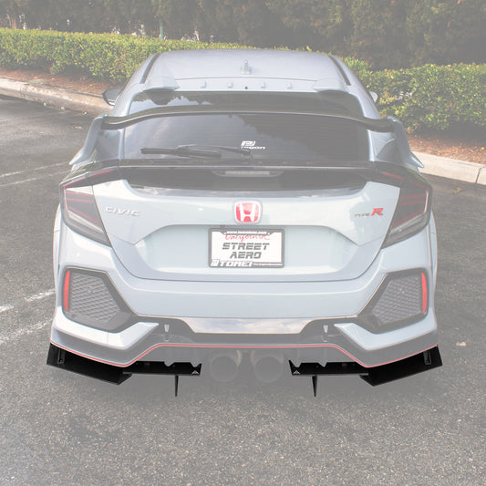 2017-2021 Honda Civic Type R - Rear Diffuser Aerodynamics