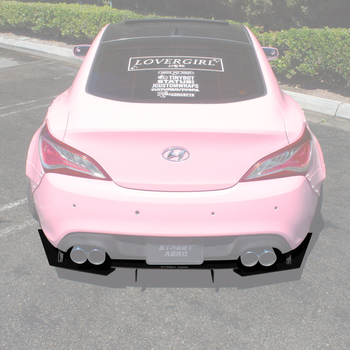 2009-2016 Hyundai Genesis Coupe - Rear Diffuser Aerodynamics