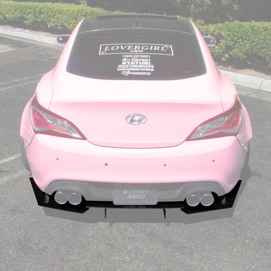 2009-2016 Hyundai Genesis Coupe - Rear Diffuser Aerodynamics