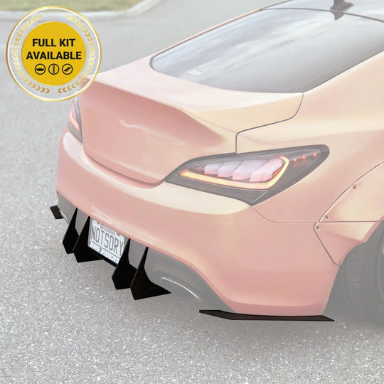 Hyundai Genesis Coupe - V2 Classic Edition Rear Diffuser Aerodynamics
