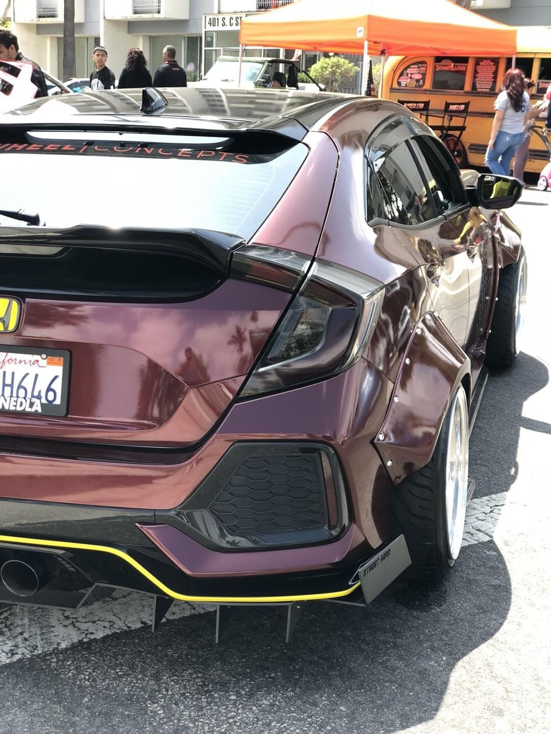 2017-2018 Honda Civic Hatchback - Classic Edition Rear Diffuser Aero Dynamics