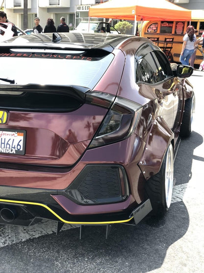 2017-2018 Honda Civic Hatchback - Classic Edition Rear Diffuser Aero Dynamics