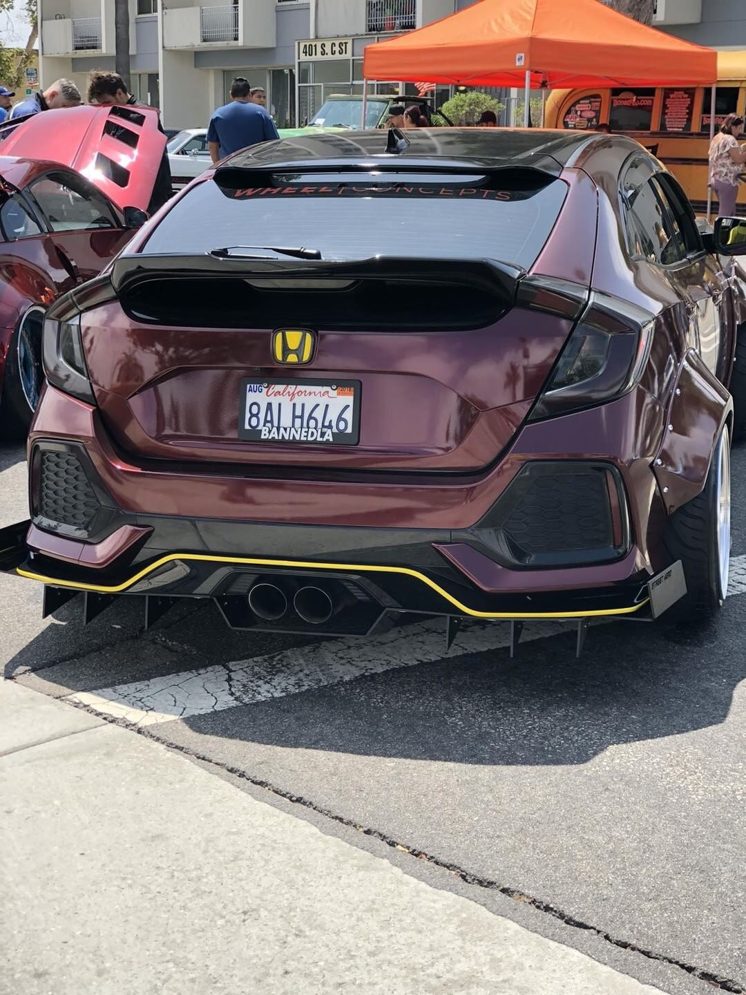 2017-2018 Honda Civic Hatchback - Classic Edition Rear Diffuser Aero Dynamics