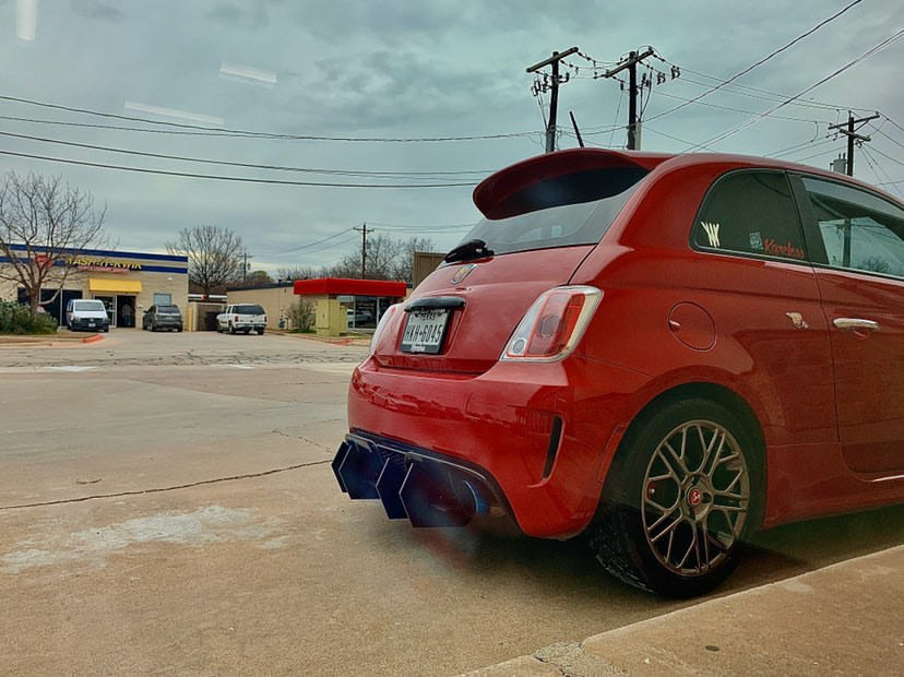 Dont Relisttt Abarth 500 - Classic Edition Rear Diffuser Aero Dynamics