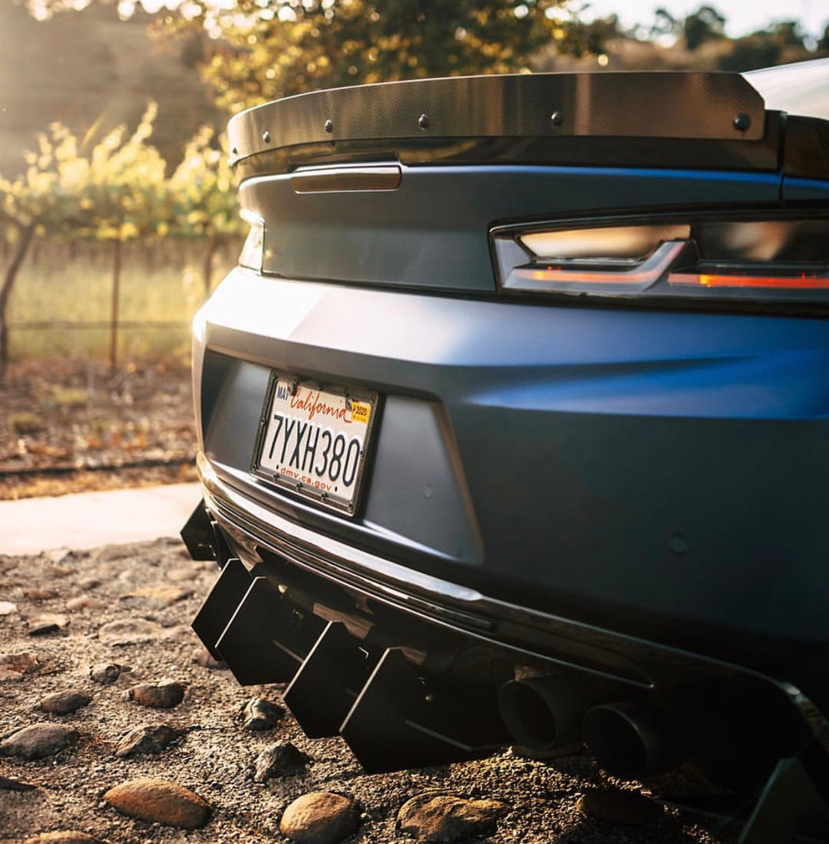 2016-2023 Chevrolet Camaro Ss (Quad Exhaust) - Classic Edition Rear Diffuser Aerodynamics