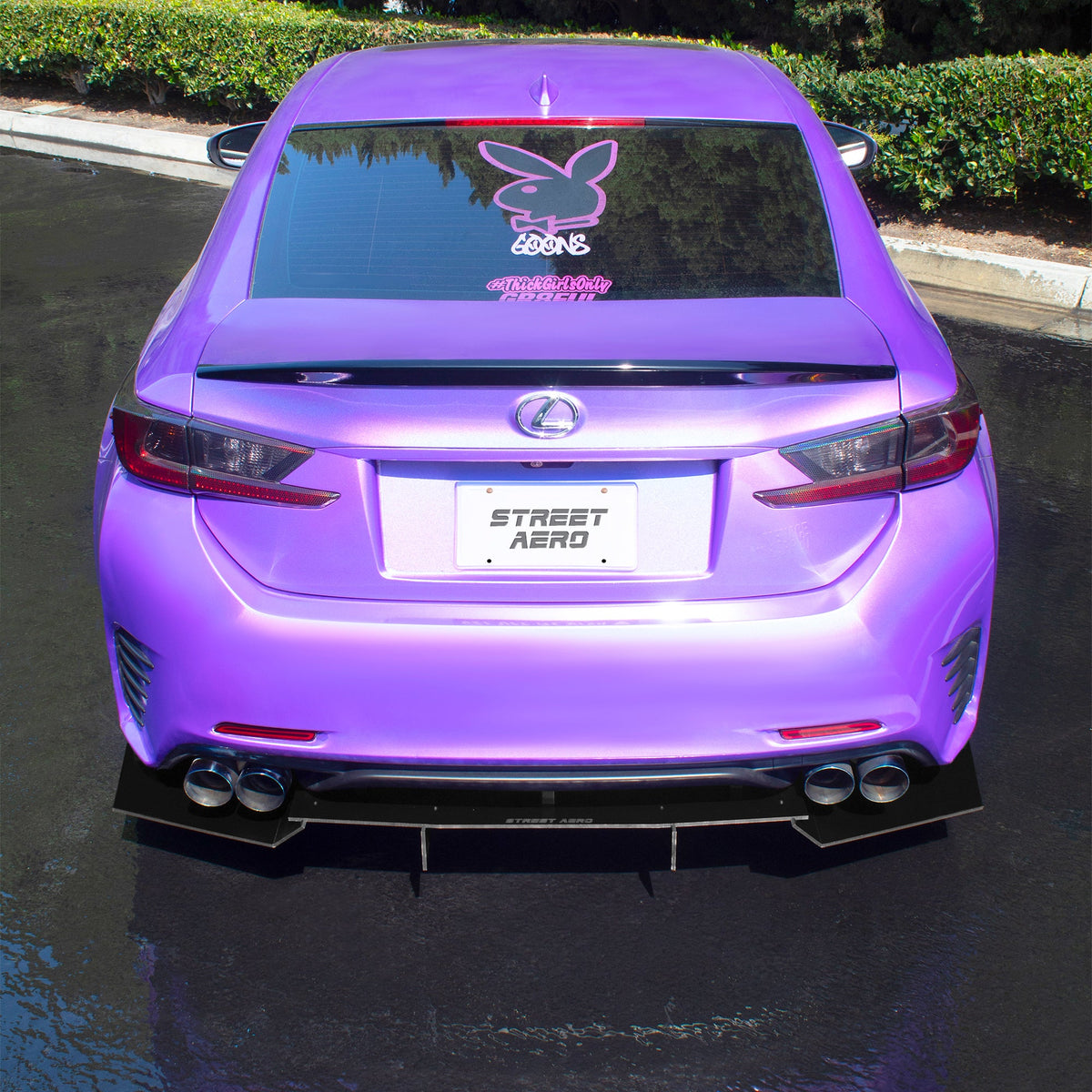 2014-2018 Lexus Rc 350 - Rear Diffuser Aerodynamics