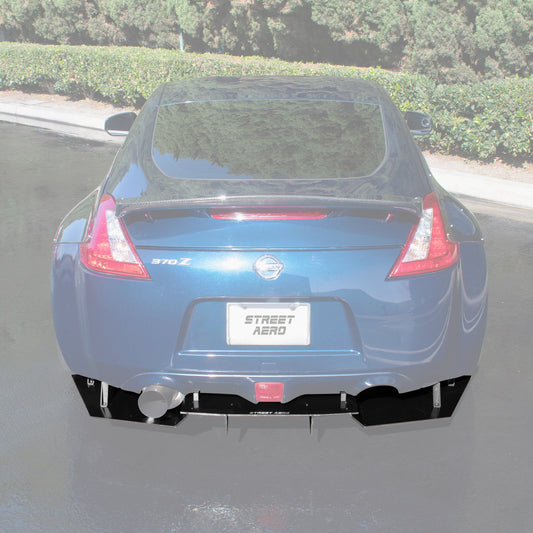 2009-2020 Nissan 370Z (Single Exhaust) - Rear Diffuser Aerodynamics