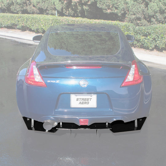 2009-2020 Nissan 370Z (Single Exhaust) - Rear Diffuser Aerodynamics