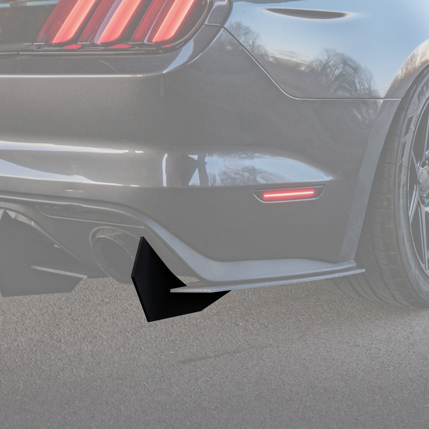 Ford Mustang Side Panel Fin - Classic Edition Rear Diffuser