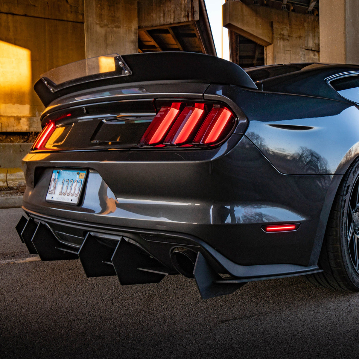 2015-2017 Ford Mustang - Classic Edition Rear Diffuser Aerodynamics