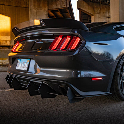 2015-2017 Ford Mustang - Classic Edition Rear Diffuser Aerodynamics