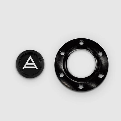 Suede Brushed Aluminum Steering Wheel - Black Stitched Interior Accessories