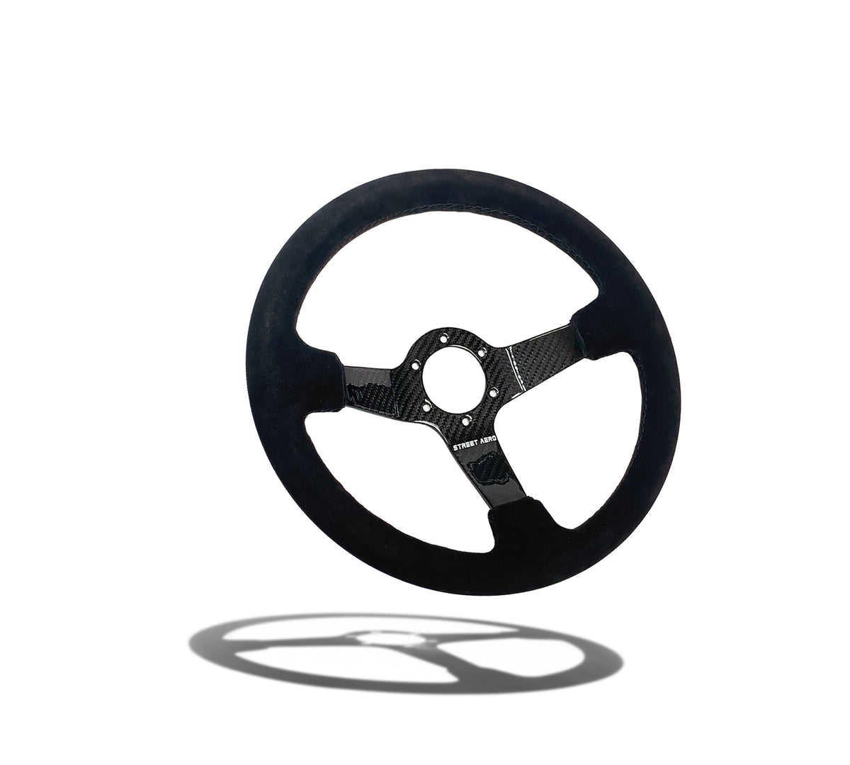 Suede Carbon Fiber Steering Wheel Interior Accessories