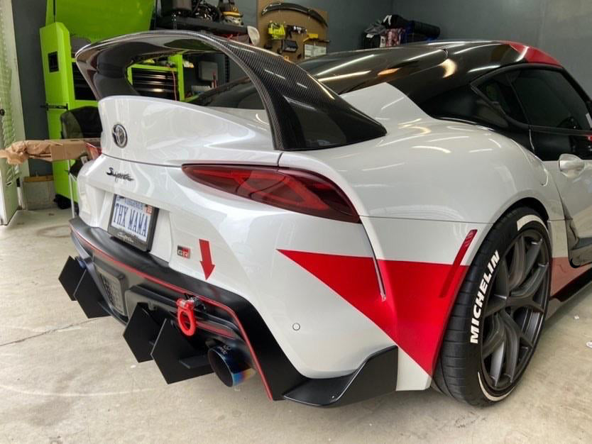 2019+ Toyota Supra Mk5 - Classic Edition Rear Diffuser Aero Dynamics