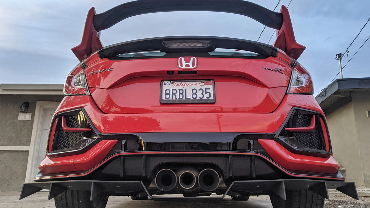2017-2023 Honda Civic Type-R - Classic Edition Rear Diffuser Aero Dynamics